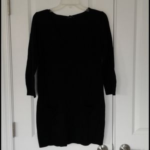 Express Black Tunic Sweater with Pockets - Size M